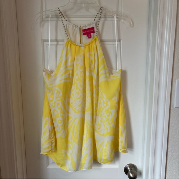 Lilly Pulitzer for Target Sunny Yellow and White Tank Top - Picture 1 of 11